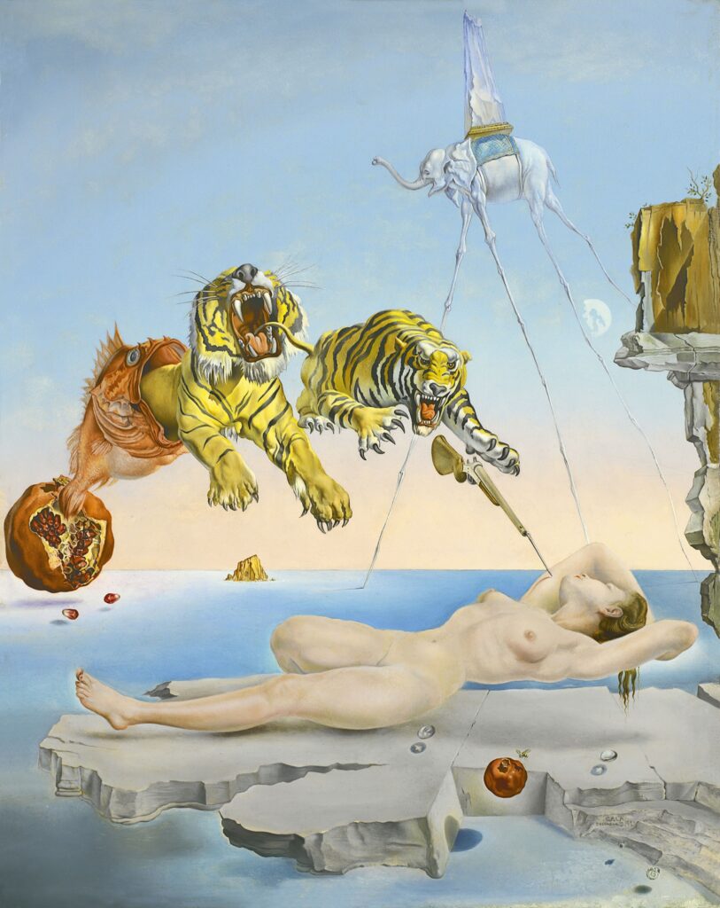 Salvador Dalí, Rêve causé par le vol d’une abeille, 1944