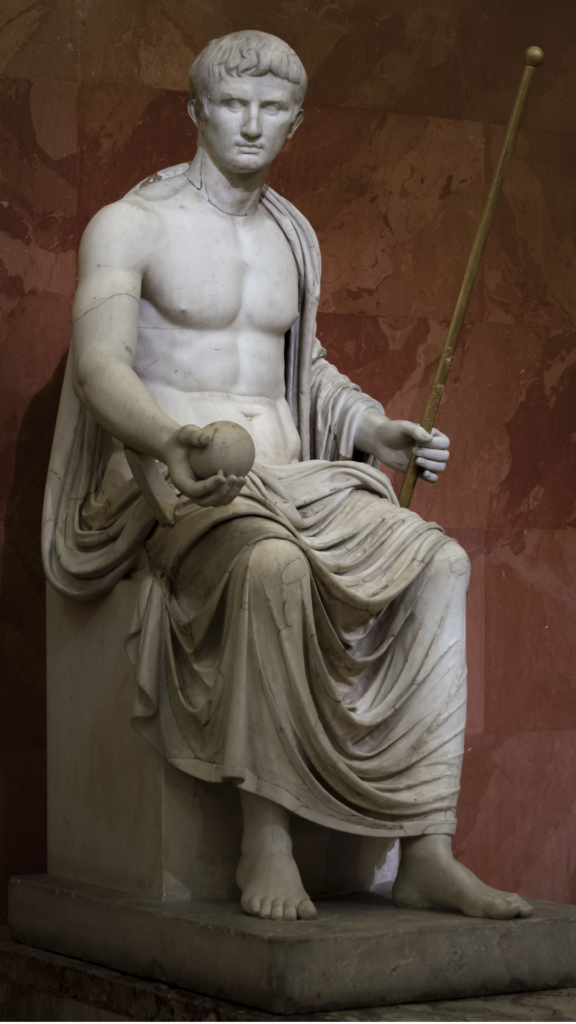 Statue de l'empereur Auguste en Jupiter