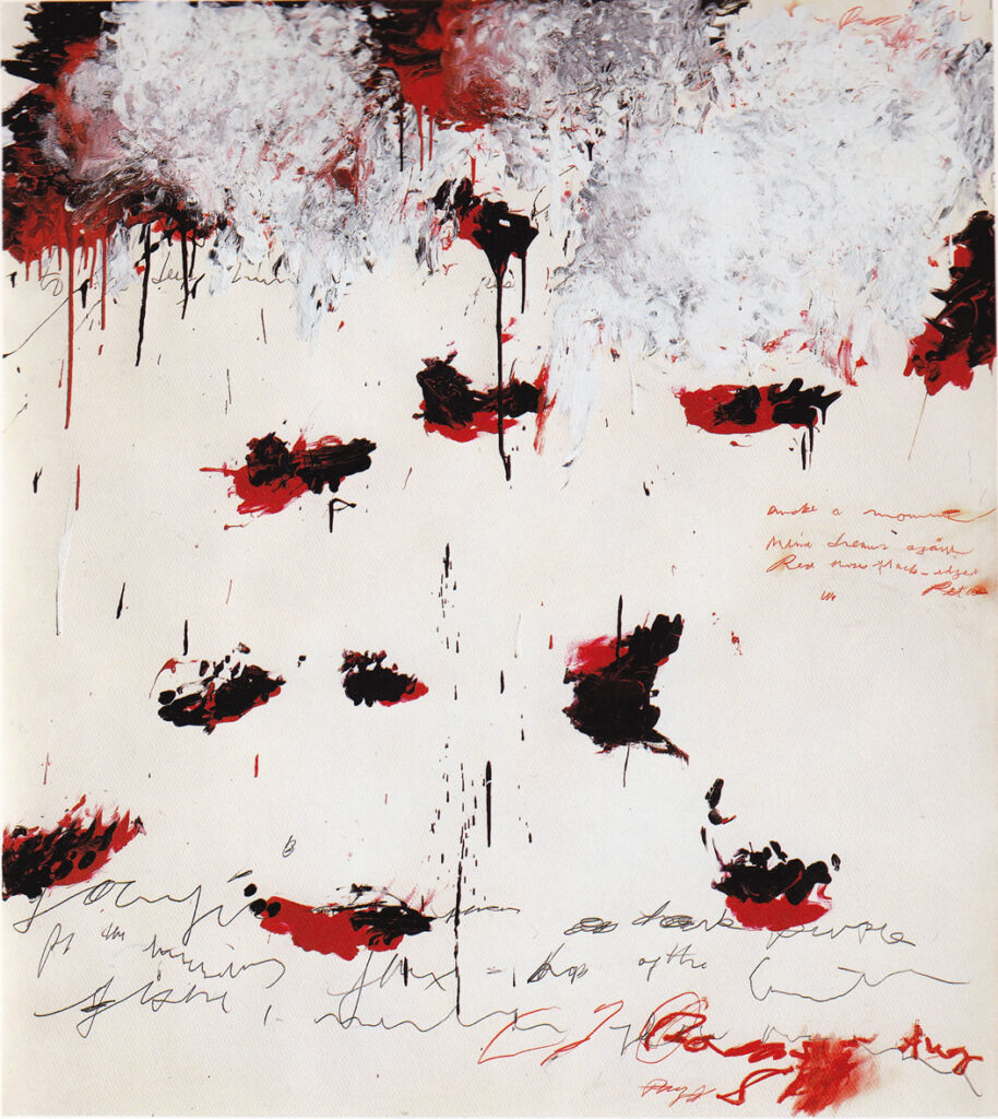 Cy Twombly, Petals of fire, 1989